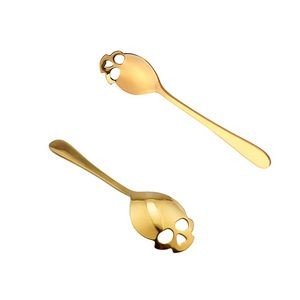 Skull Skeleton Shaped Steel Spoon 4