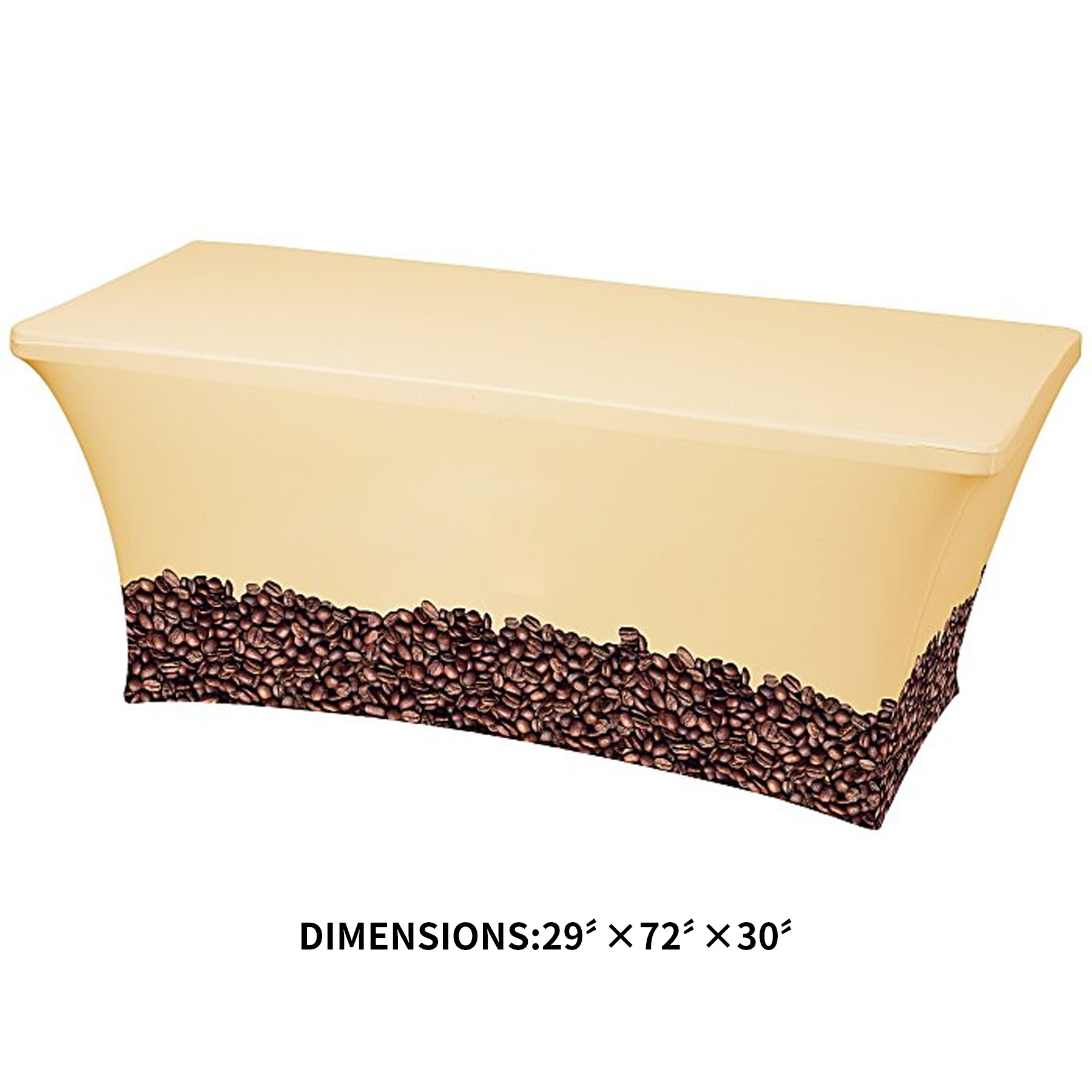 Hemmed Closed-Back Table Cover- Full Color 3