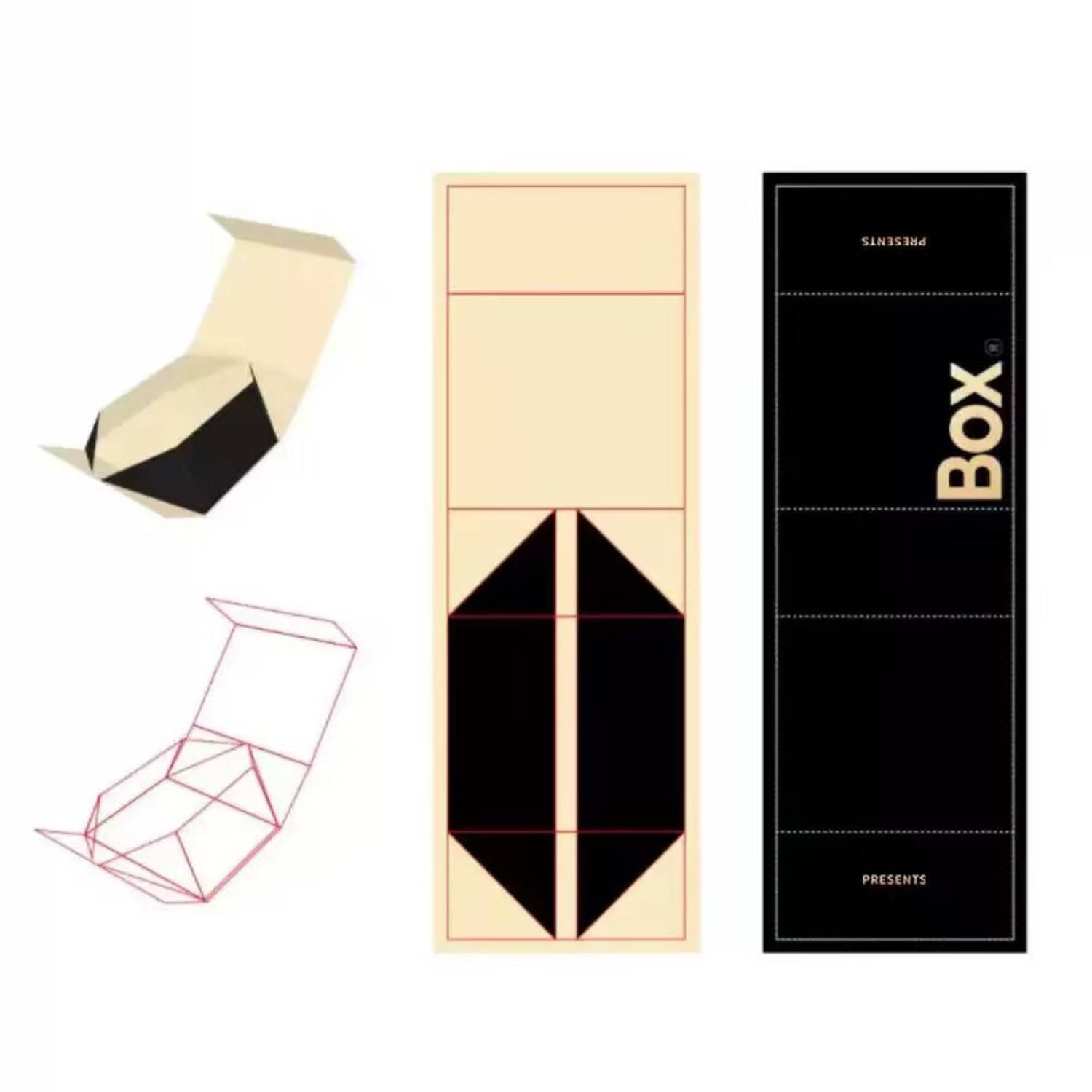 Custom flip folding packaging gift box 4
