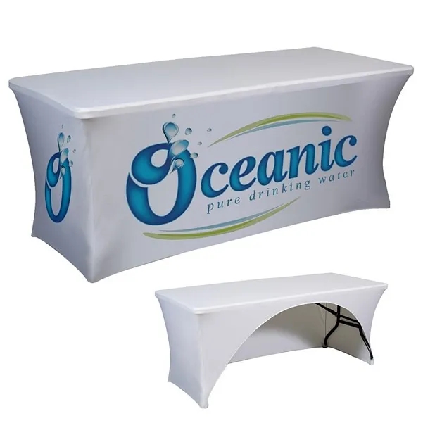 6' Premium Stretch 3-Sided Table Cloth 4
