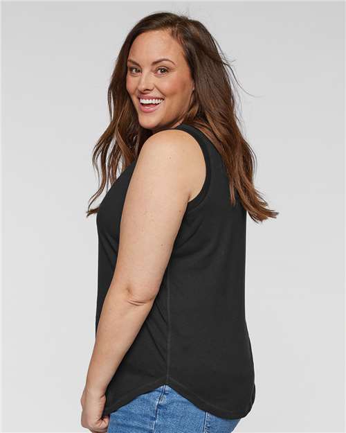Women's Curvy Relaxed Fine Jersey Tank - 3892 2