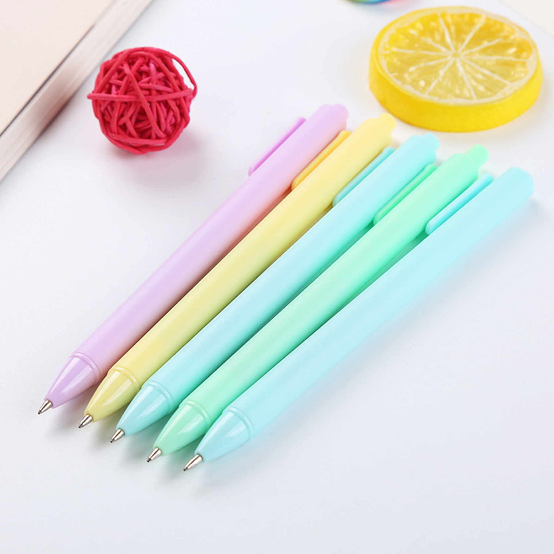 Retractable Pastel Gel Ink Pens 2