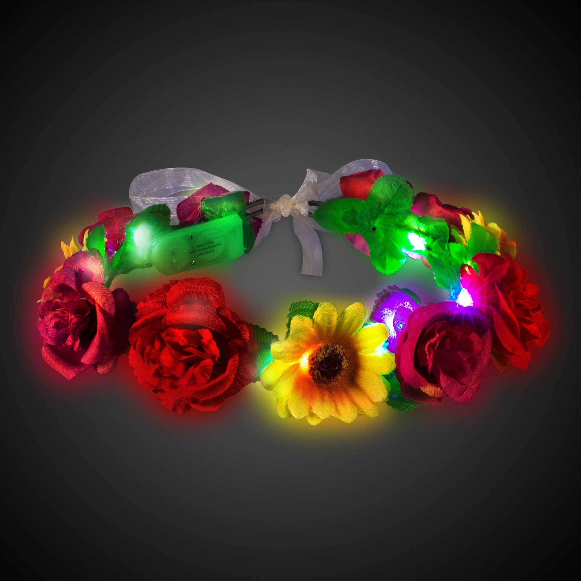 LED Sunflower Halo Headband 2