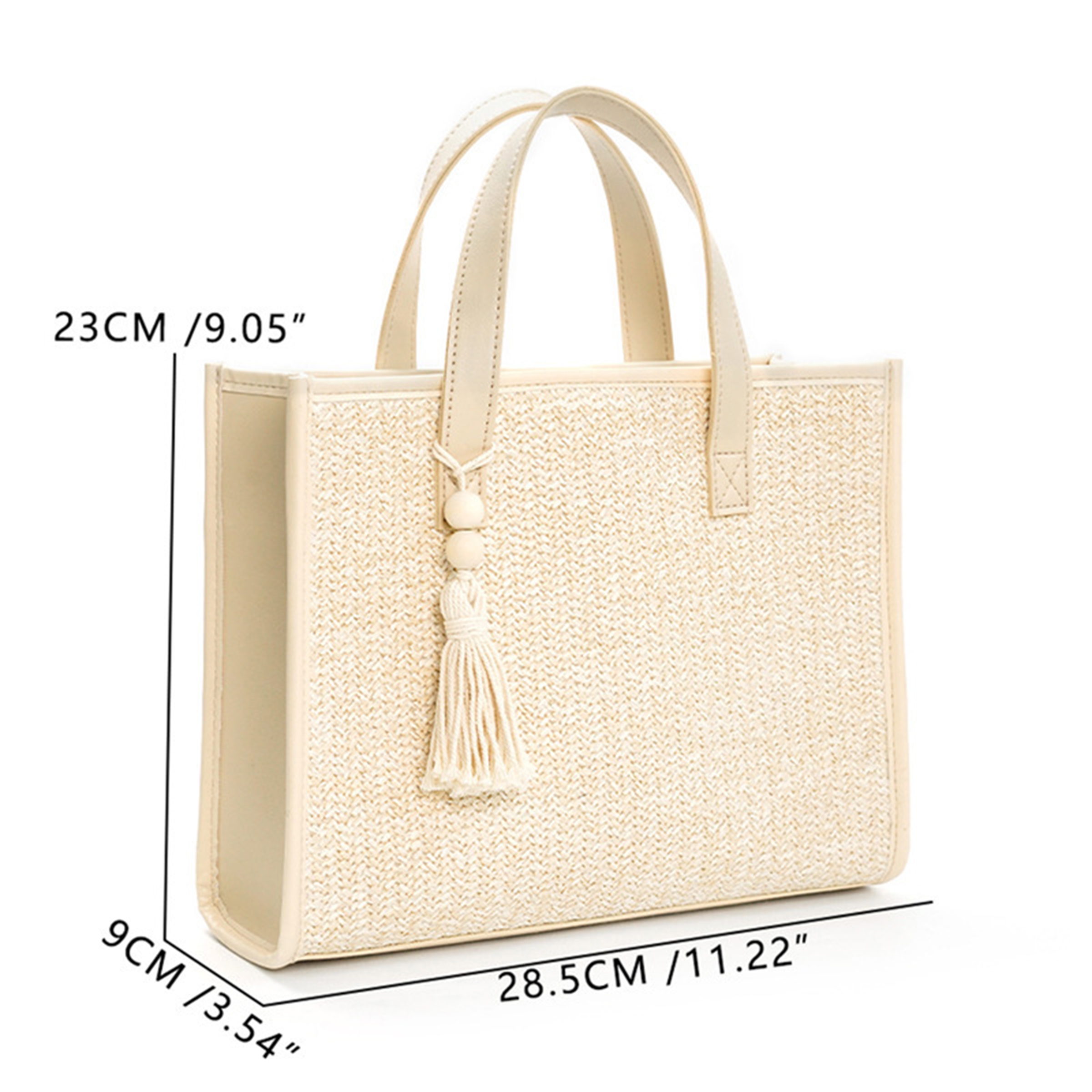 Jute Vacation Straw Woven Shoulder Bag 7
