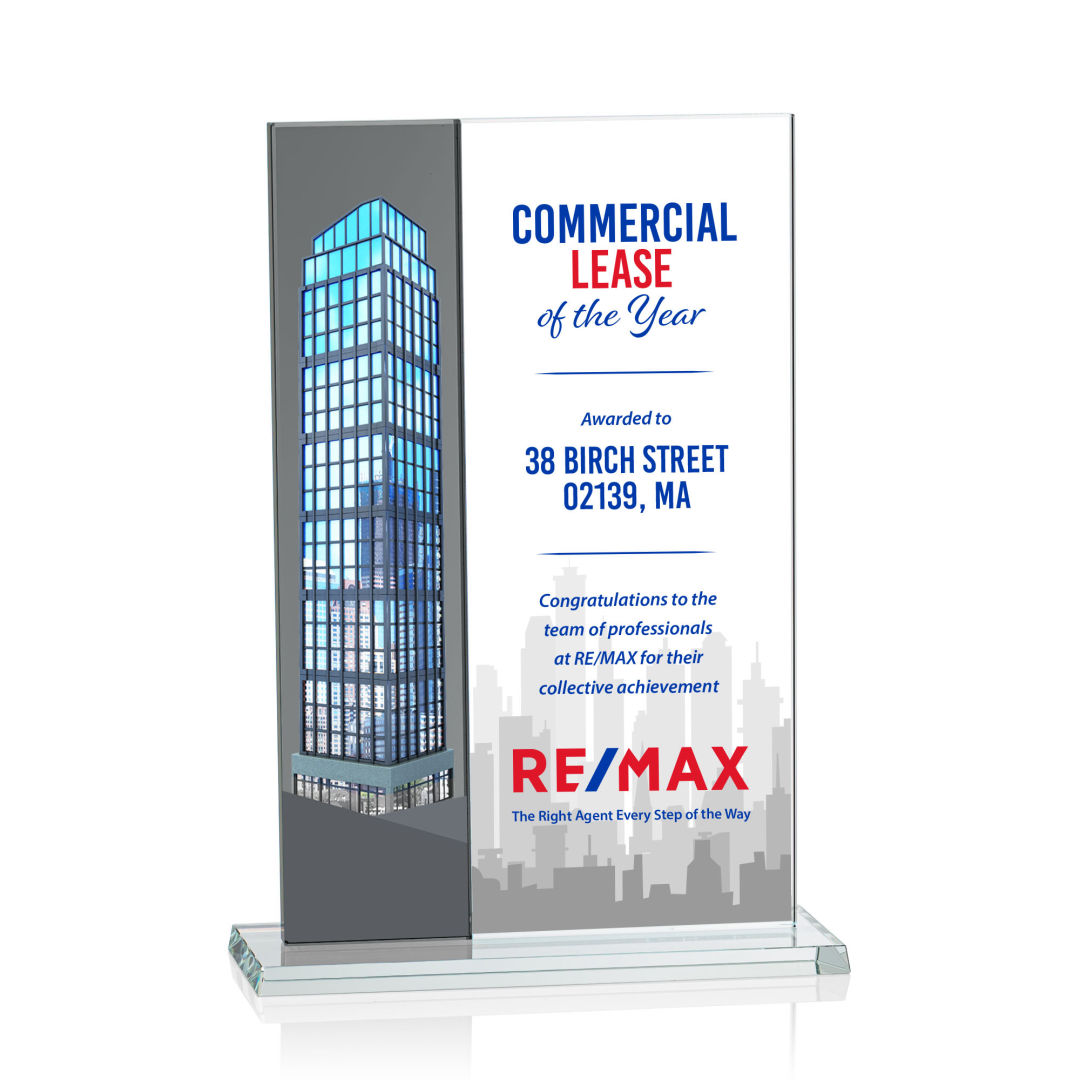Composite Vertical VividPrint™ Award - Grey 9