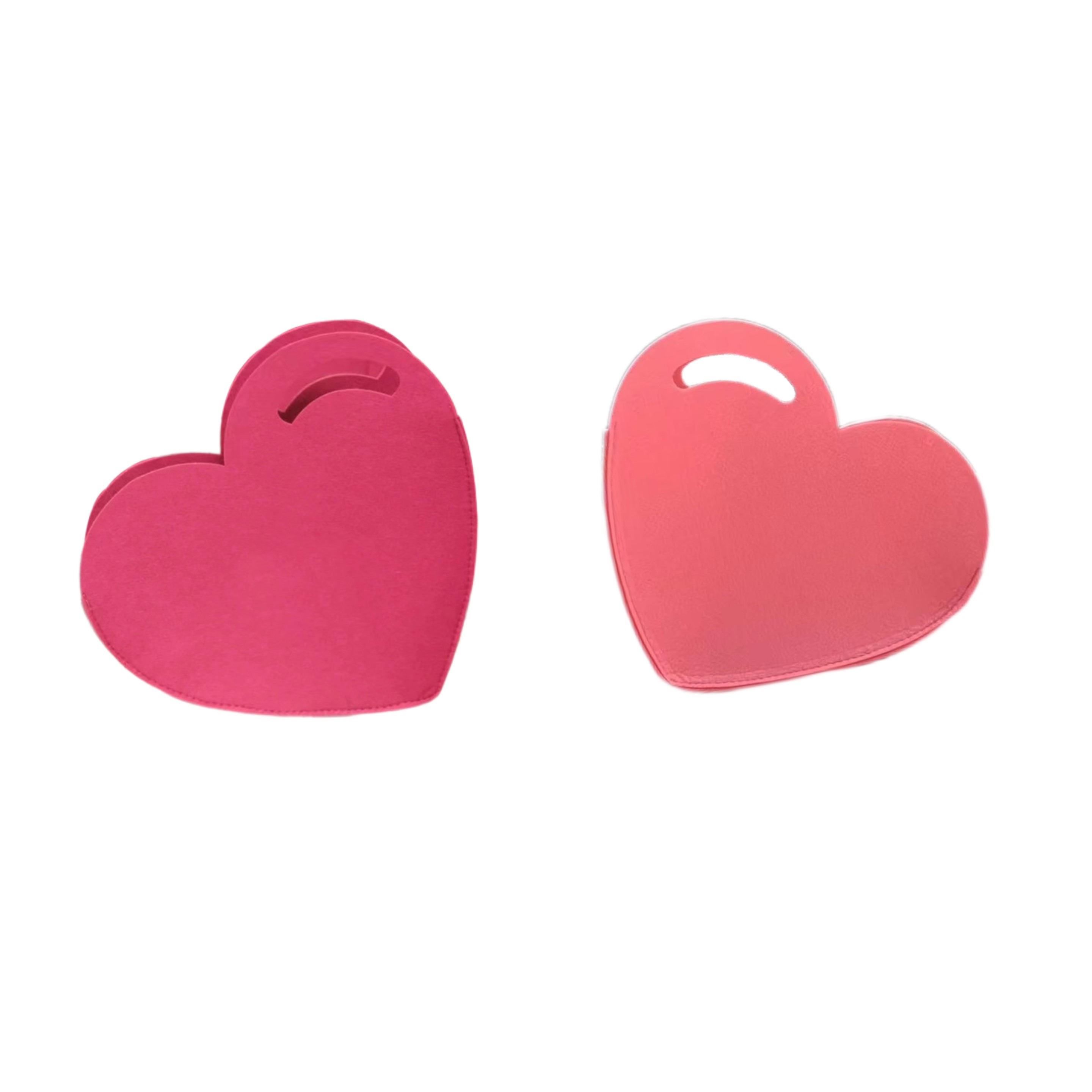 Heart Shaped Felt Handbag (direct import) 4