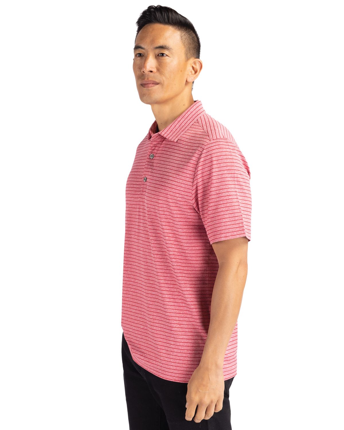 Cutter & Buck Forge Recycled Heather Stripe Four-Way Stretch Mens Big & Tall Polo Big & Tall 31