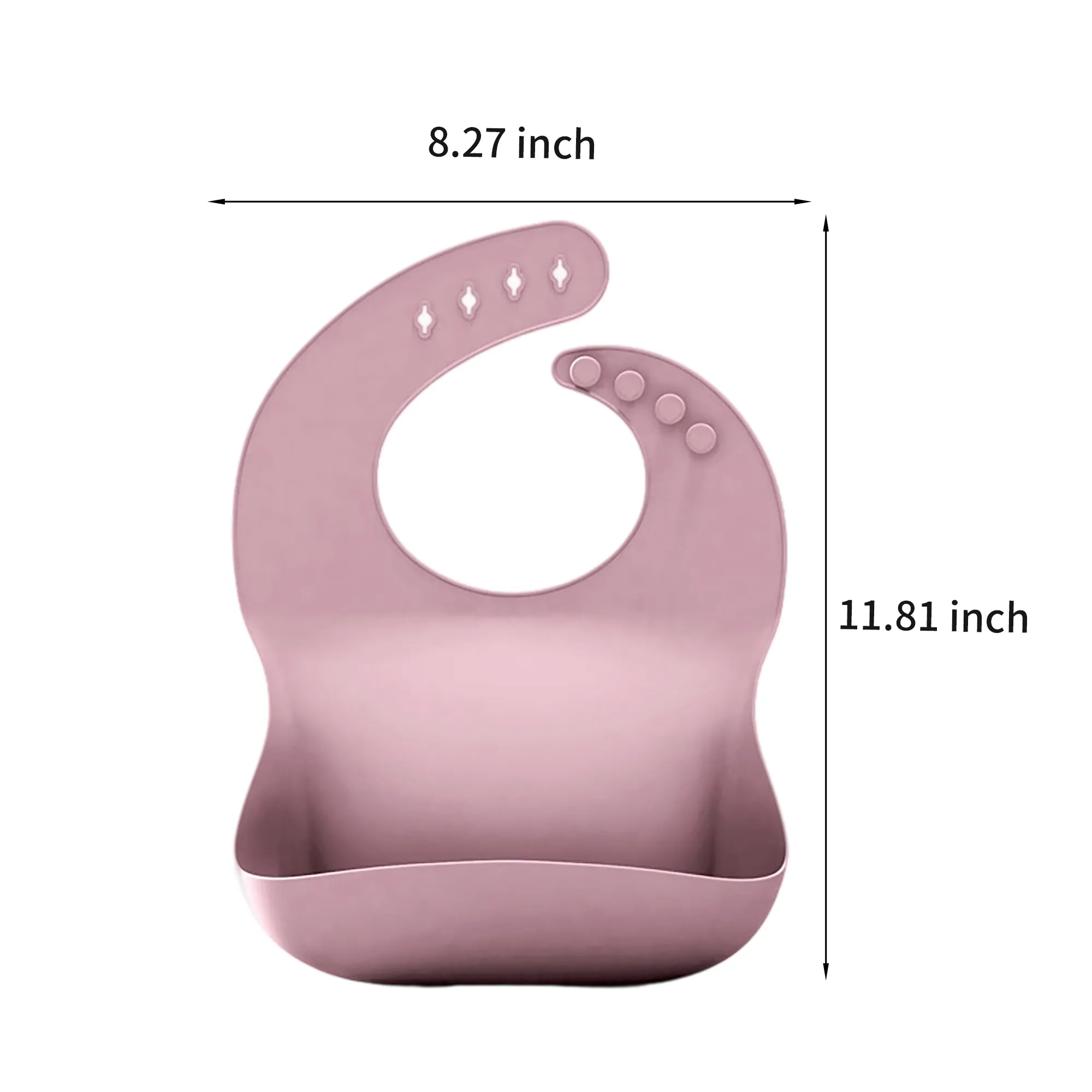 Silicone Baby Bib with Adjustable Strap 7