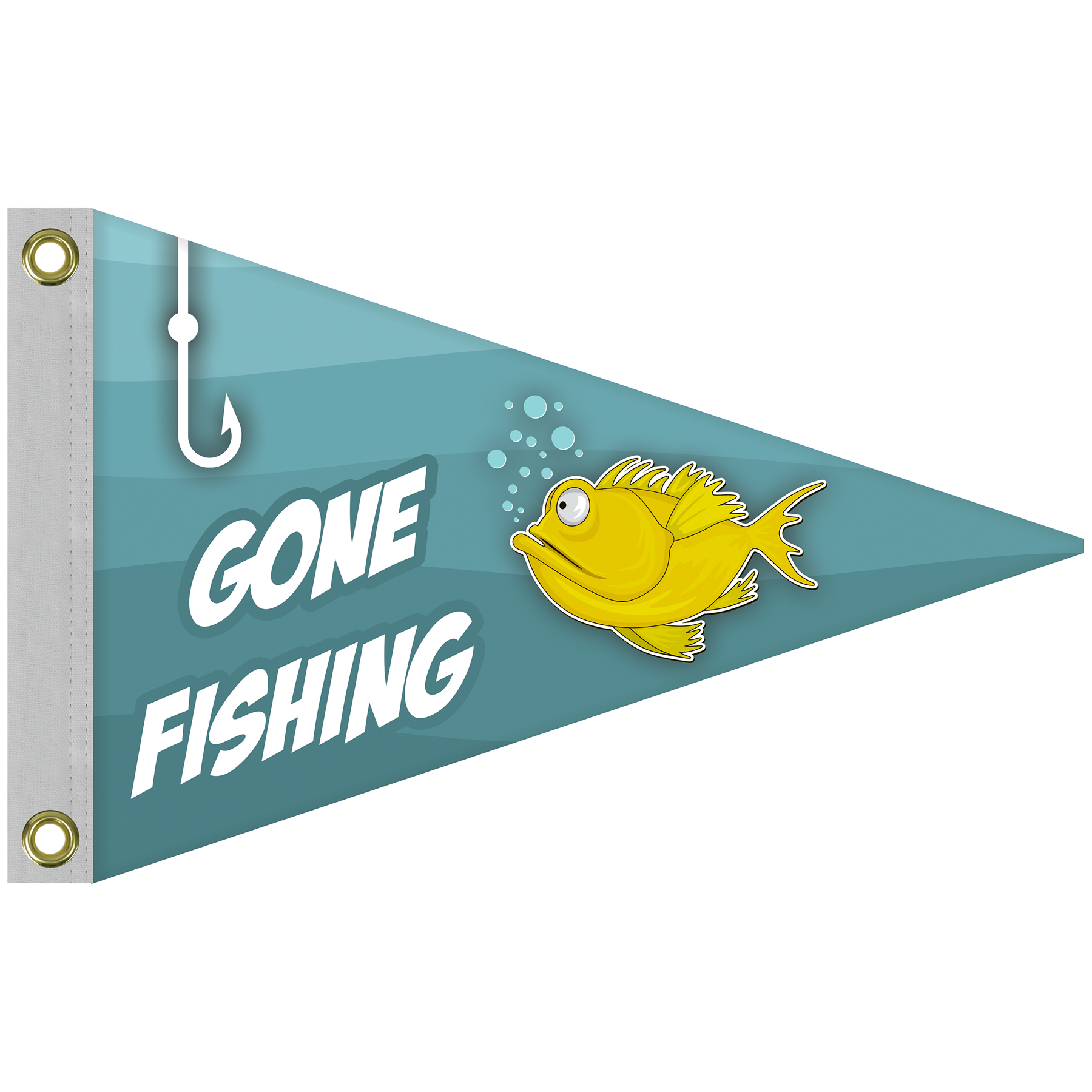 Single Reverse Knitted Polyester Pennant Boat Flag (12"x18") 5
