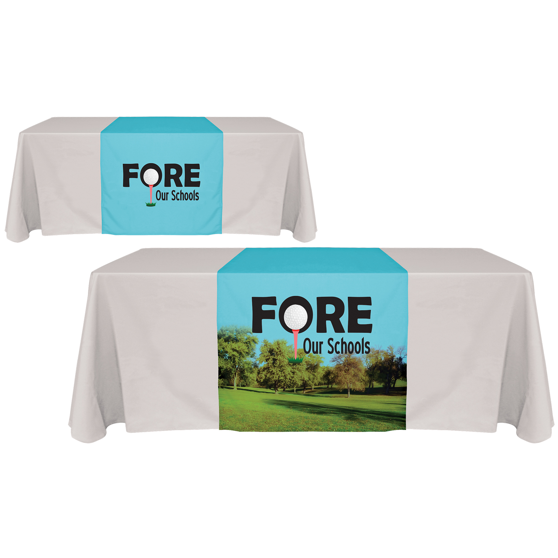 30" x 90" Digitally Printed Table Runners 2