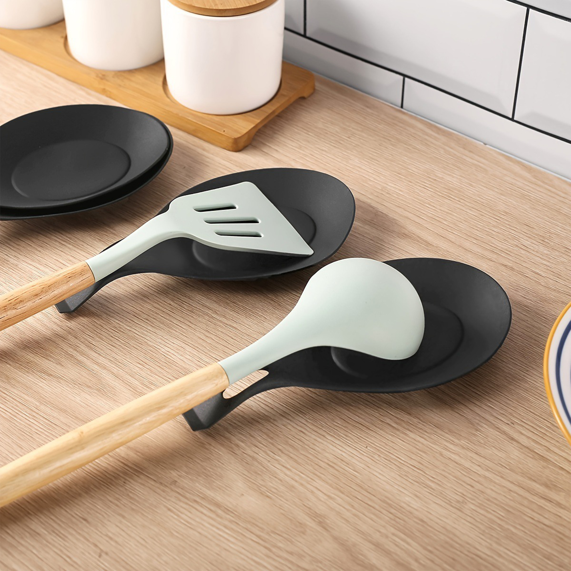 Heat-Resistant Plastic Spoon Rest 4