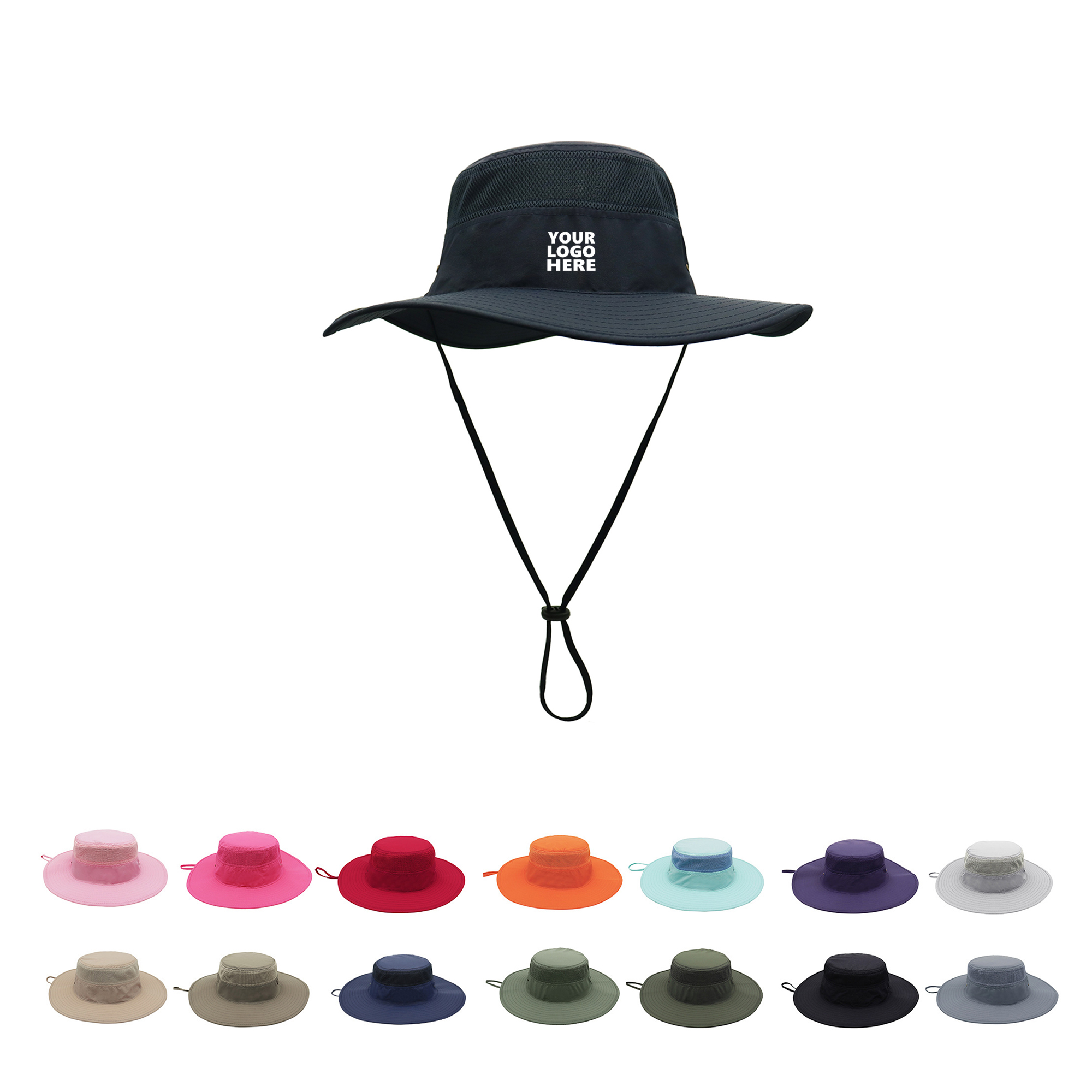 Full Color Wide Brim UV Protection Sun Bucket Hat 3