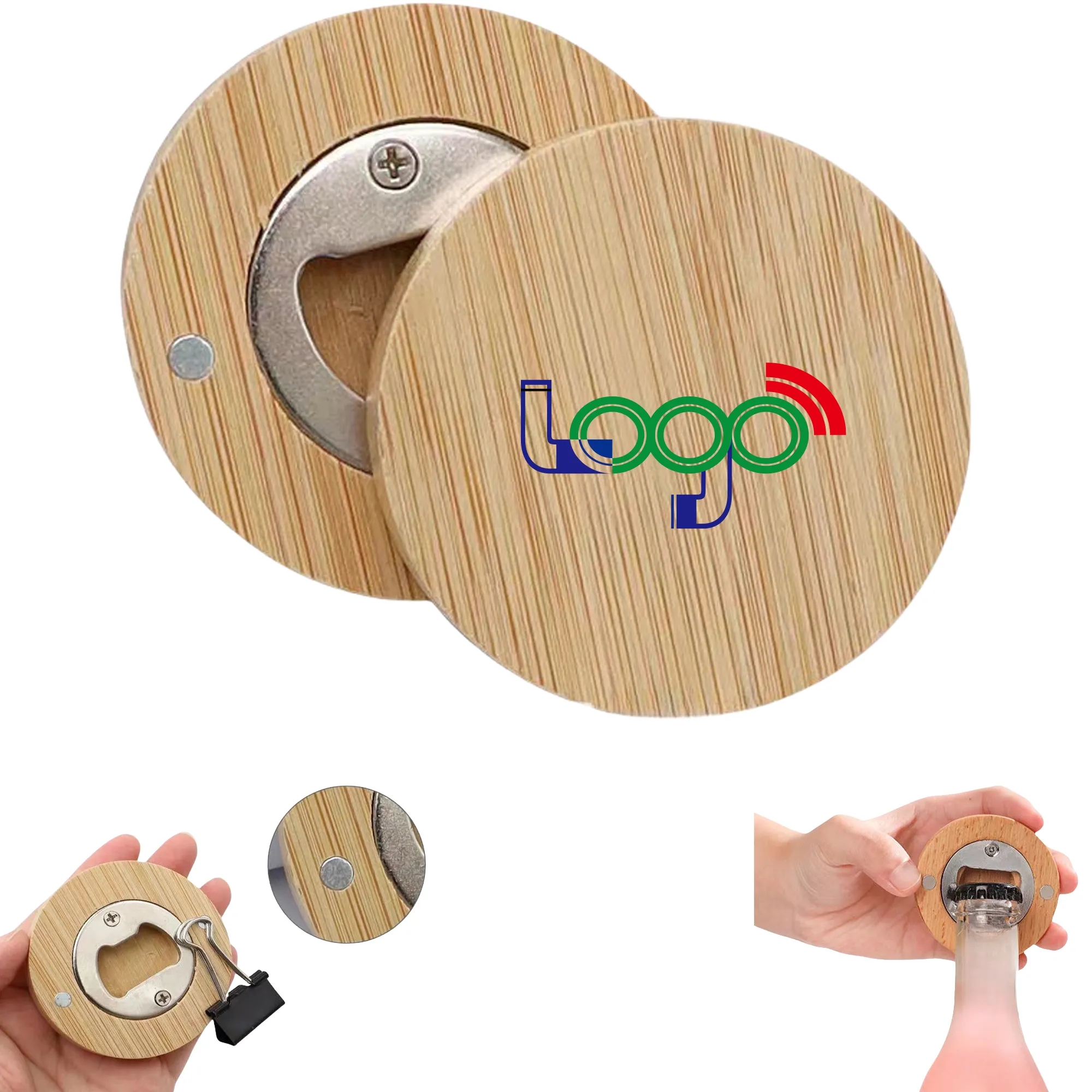 Bamboo Bottle Opener MOQ 50PCS 2