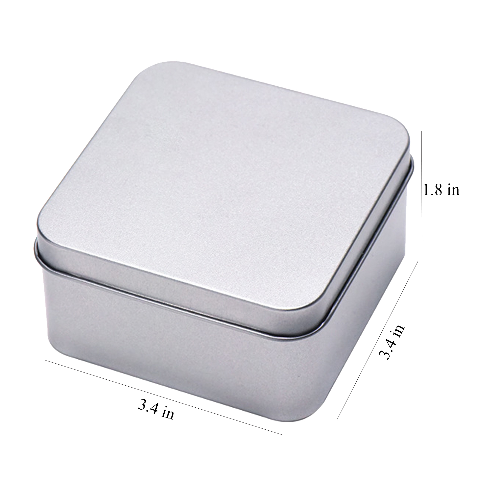 Square Tinplate Candy Storage Box 4