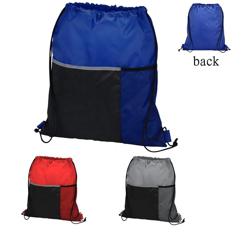 Drawstring Backpack w/ Two Pockets 2