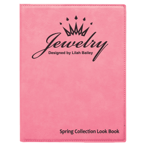 Laserable Leatherette Small Portfolio With Notepad 10