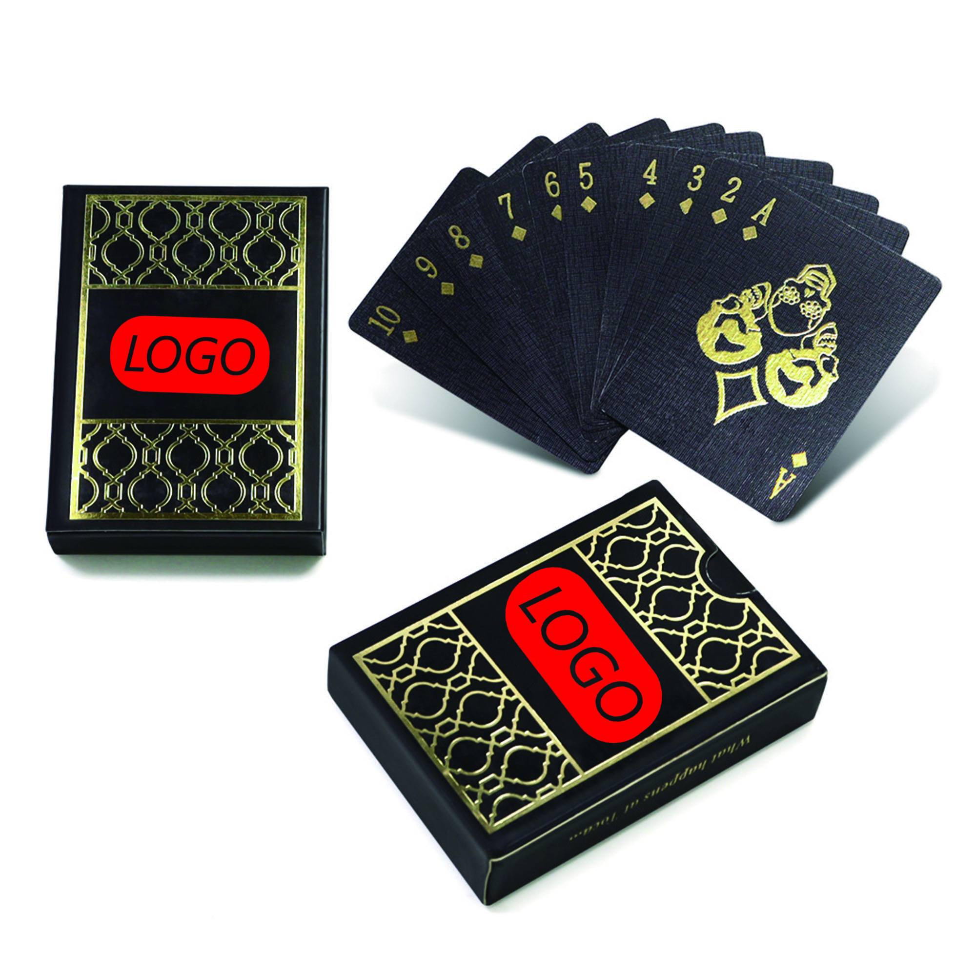 Gold Foil Stamped Poker Cards 3