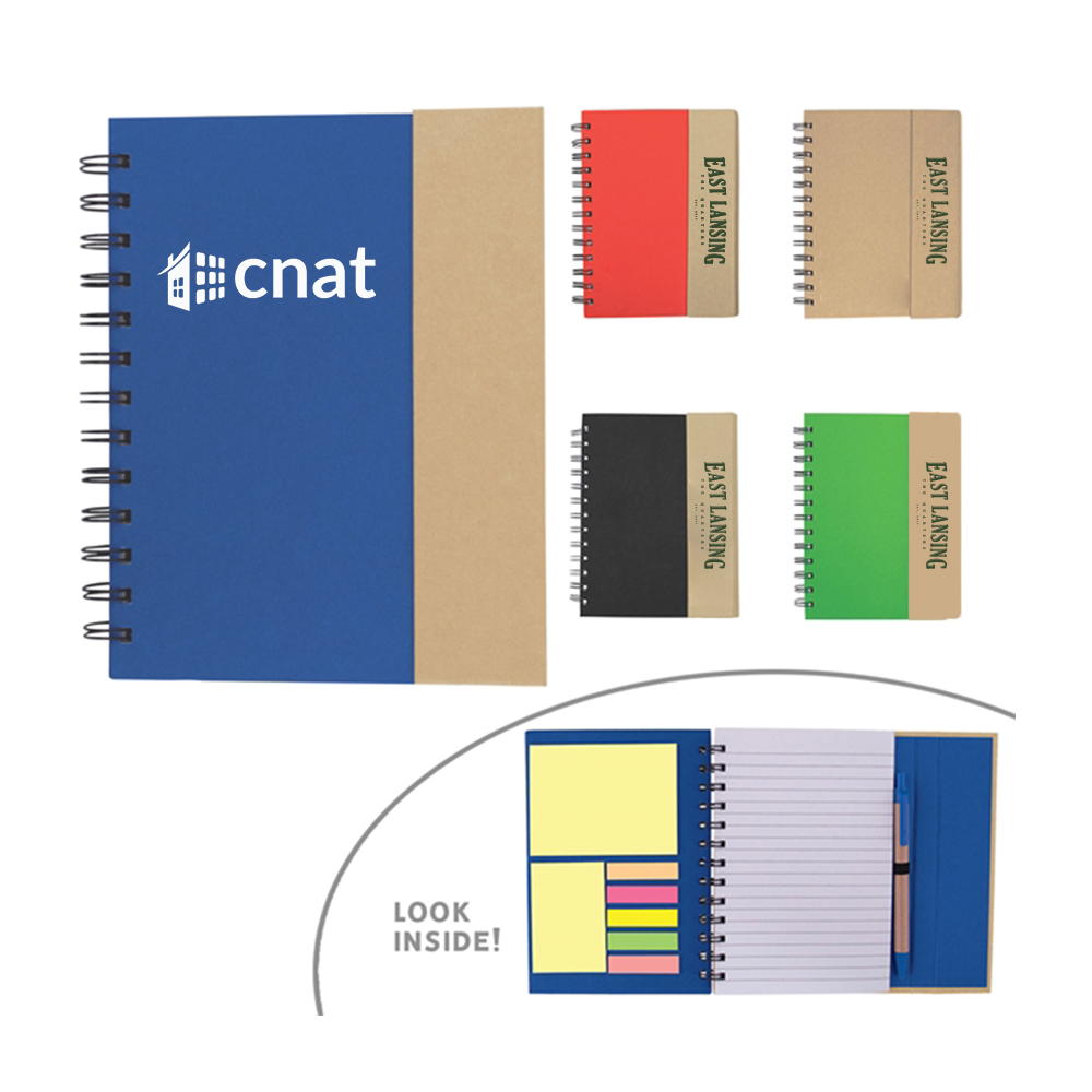 Eco Magnetic Notebook with Sticky Notes 4