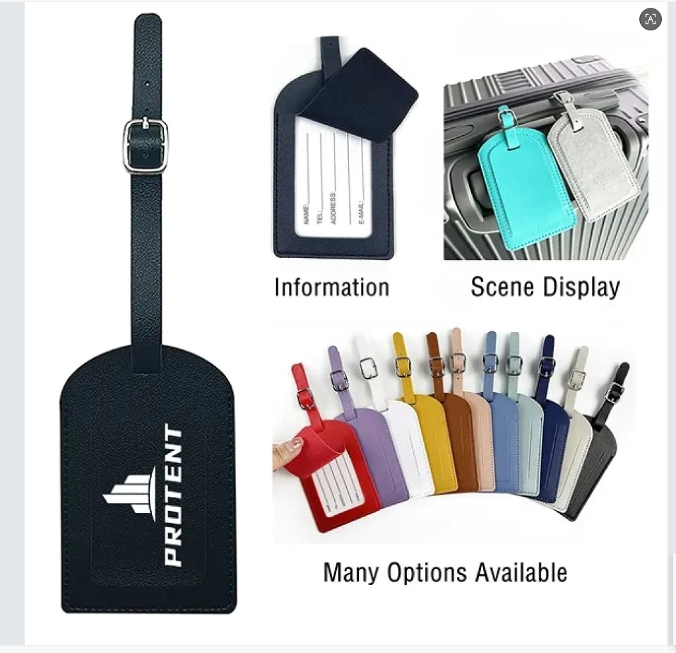 Soft PU Leather Luggage Tag 2