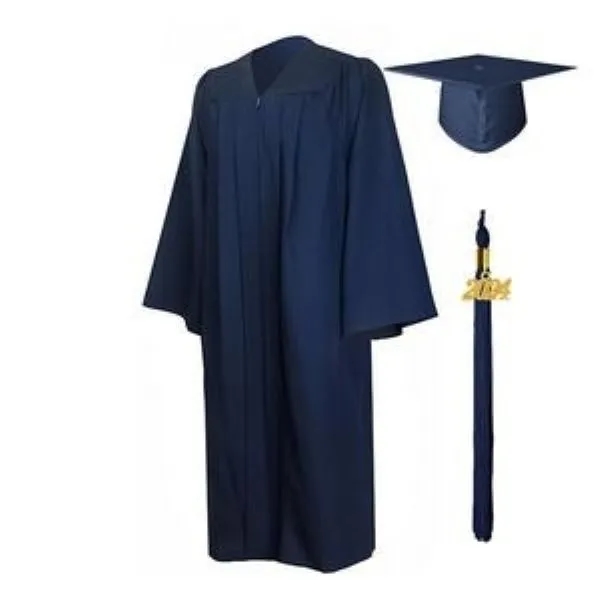 Matte Graduation Gown Cap Tassel Set 22