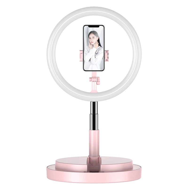 Collapsible Selfie Ring Light with Stand and Phone Holder 4