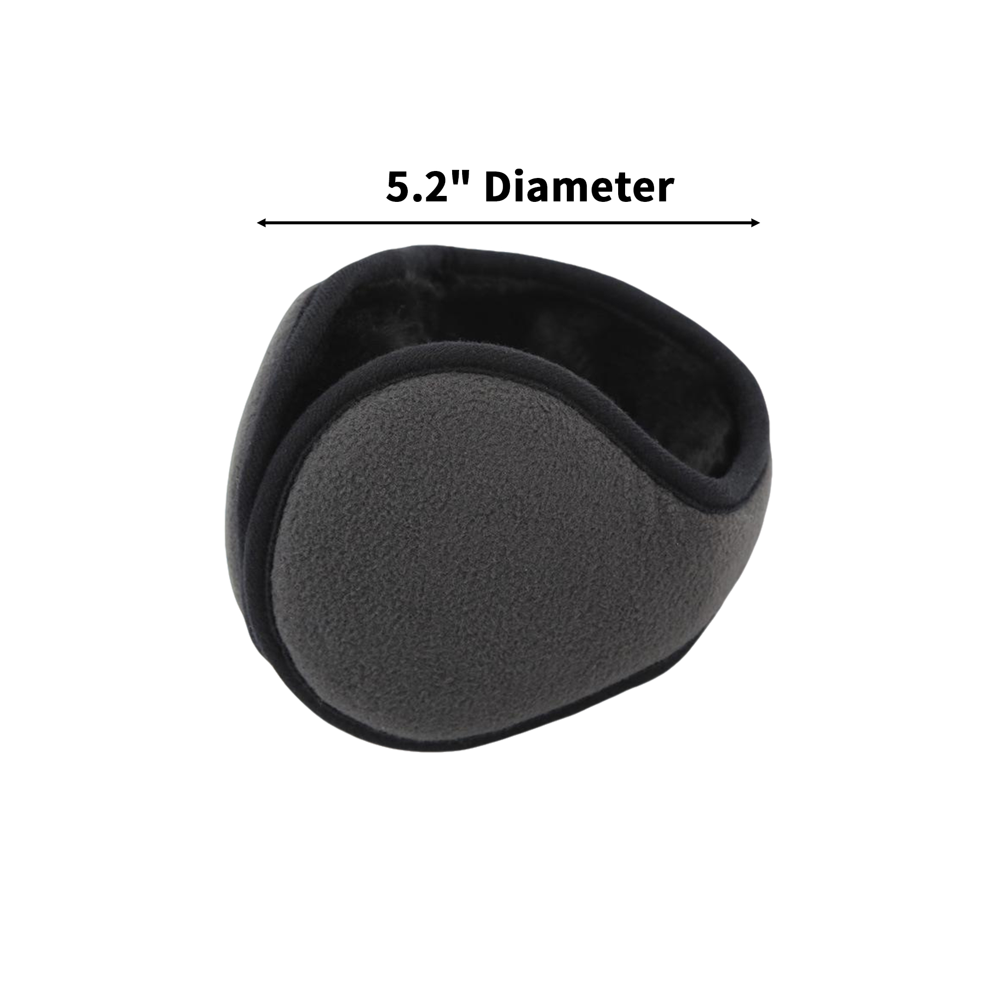 Fleece Ear Warmer With Adjustable Fit 5.2" Diameter 3