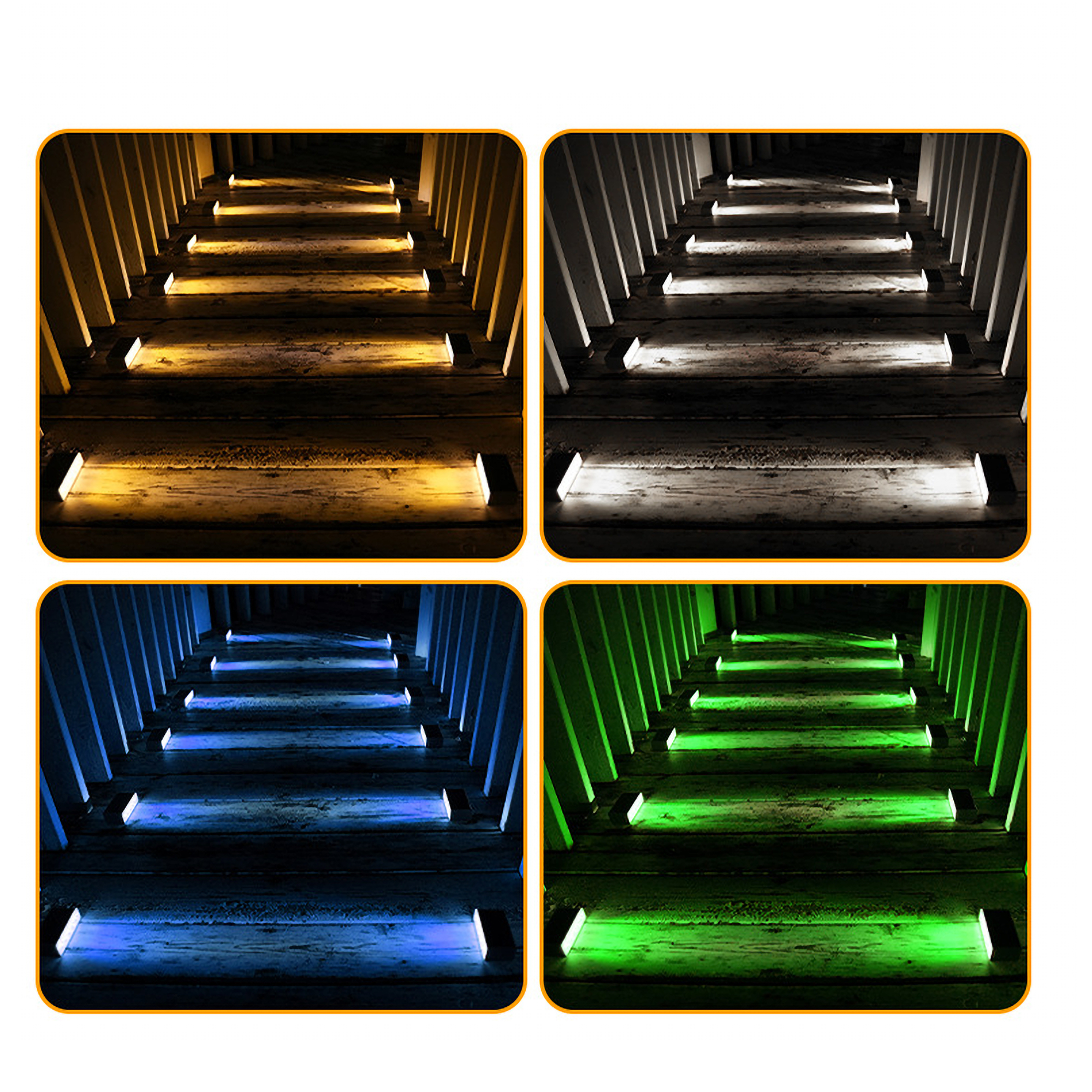 Solar Step Lights Waterproof Outdoor Stair Lights Deck 3