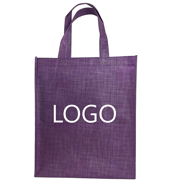 Custom Crosshatch Mini Non-Woven Tote Bags 1