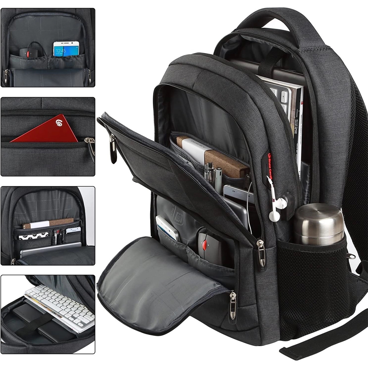 Large Fit 15.6 Inch Laptops Travel Backpack 6