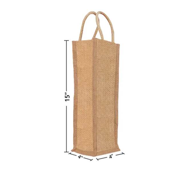 Jute Wine Bags - Non Printed 5