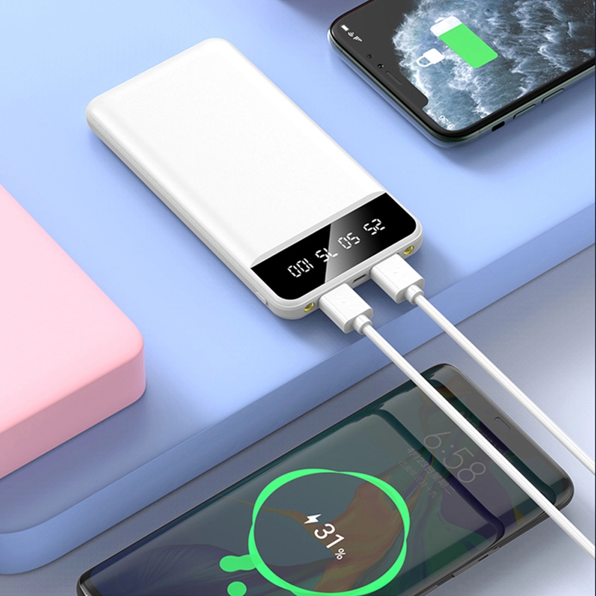 Portable Power Bank 20000Mah 6
