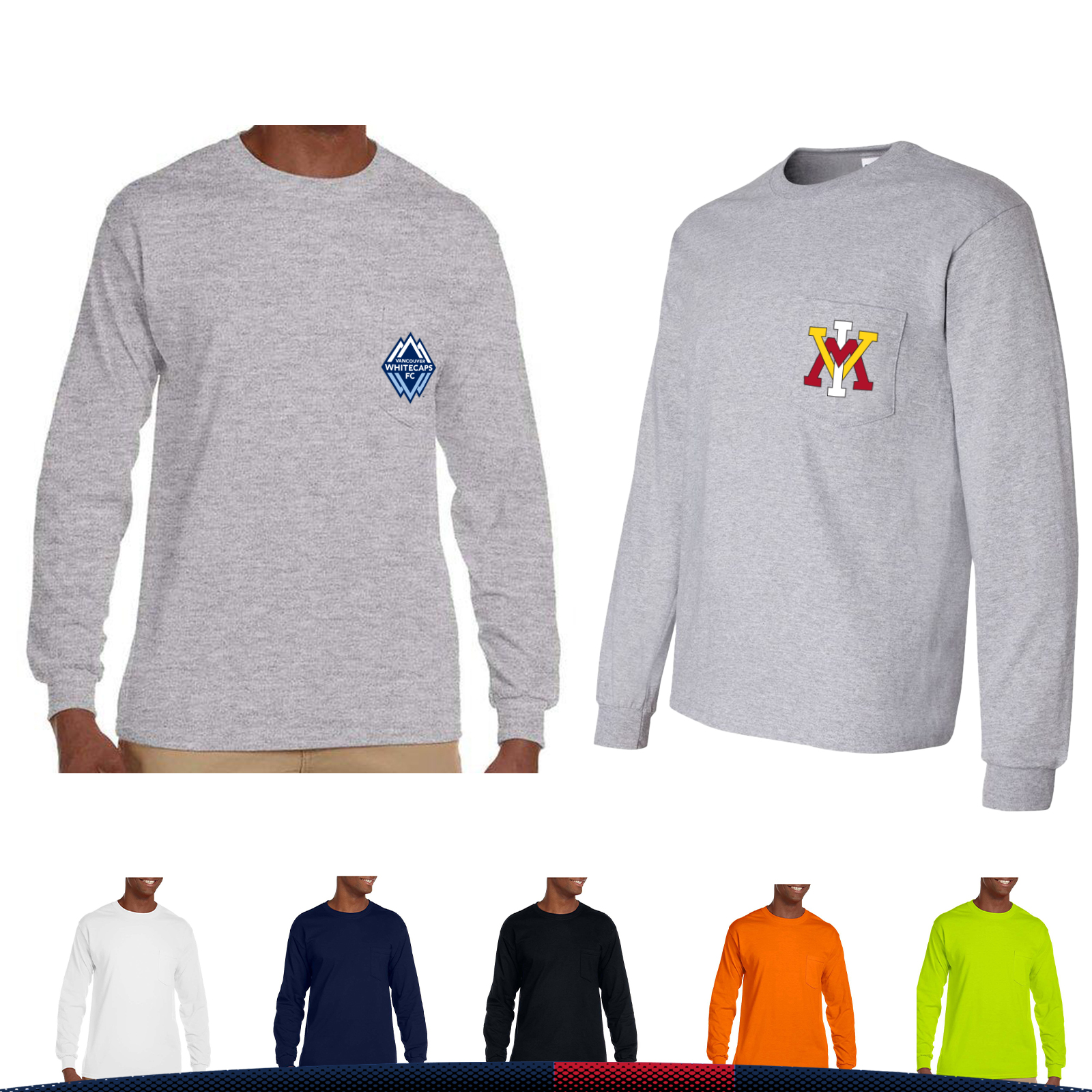 Gildan® 100% Cotton Long Sleeve T-Shirts 9