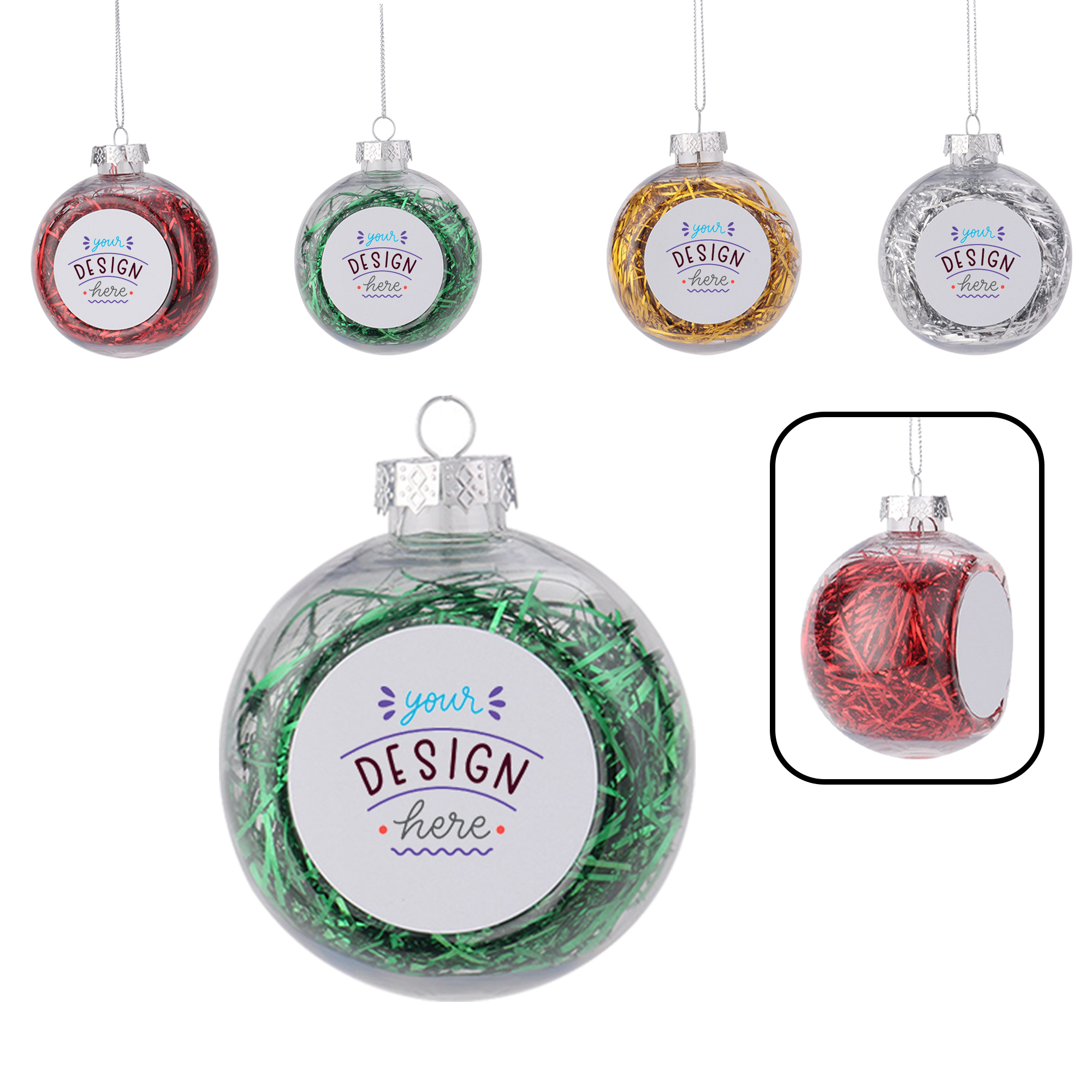 MOQ 20 PCS Personalized Christmas Tree Balls 2