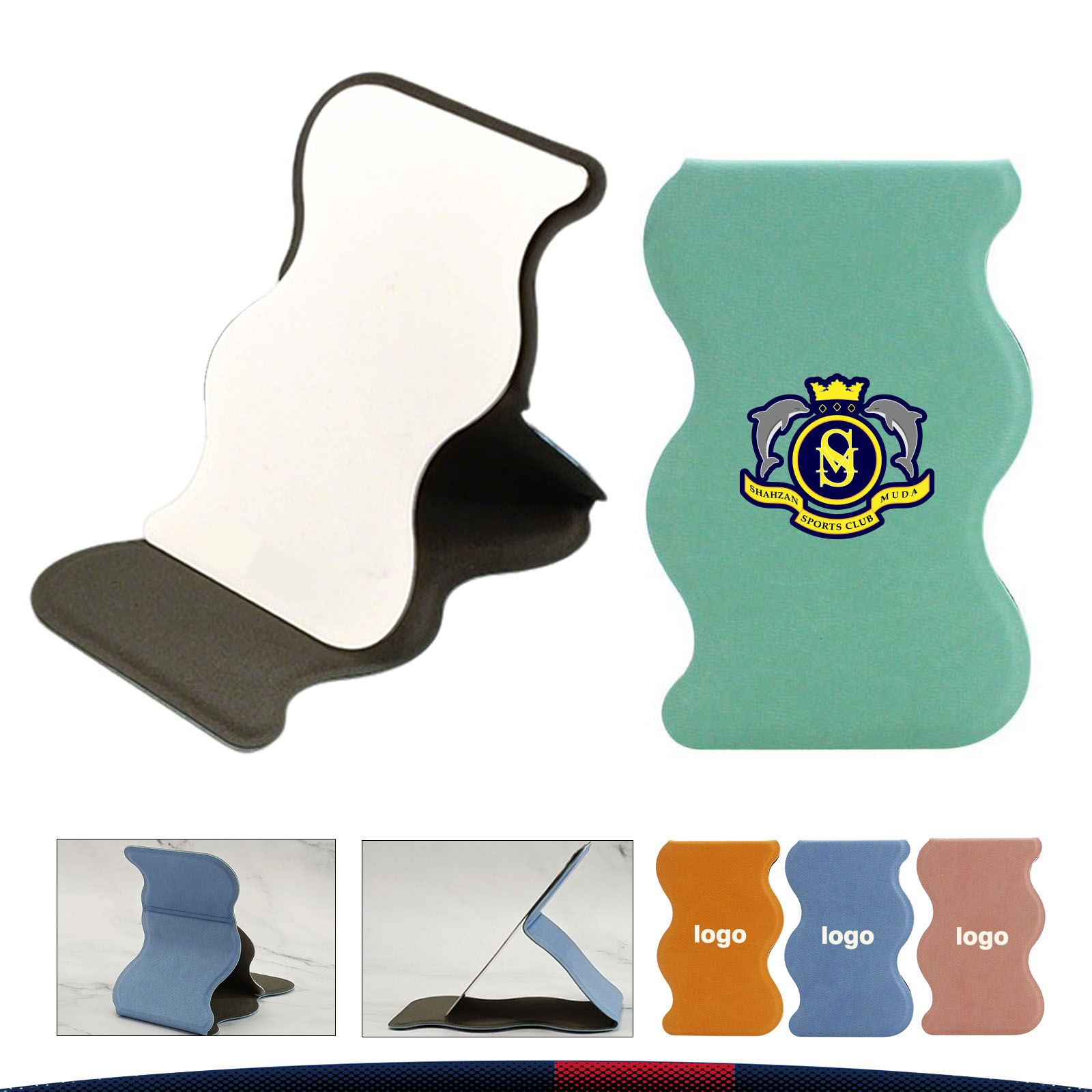 Evola Wave-Shaped Foldable Makeup Mirror 2