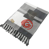 Field & Co. 100% Organic Cotton Check Throw Blanke 8