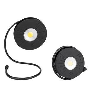 Versatile Bullseye Bent Neck LED Flashlight With Magnetic Base Round Design 22