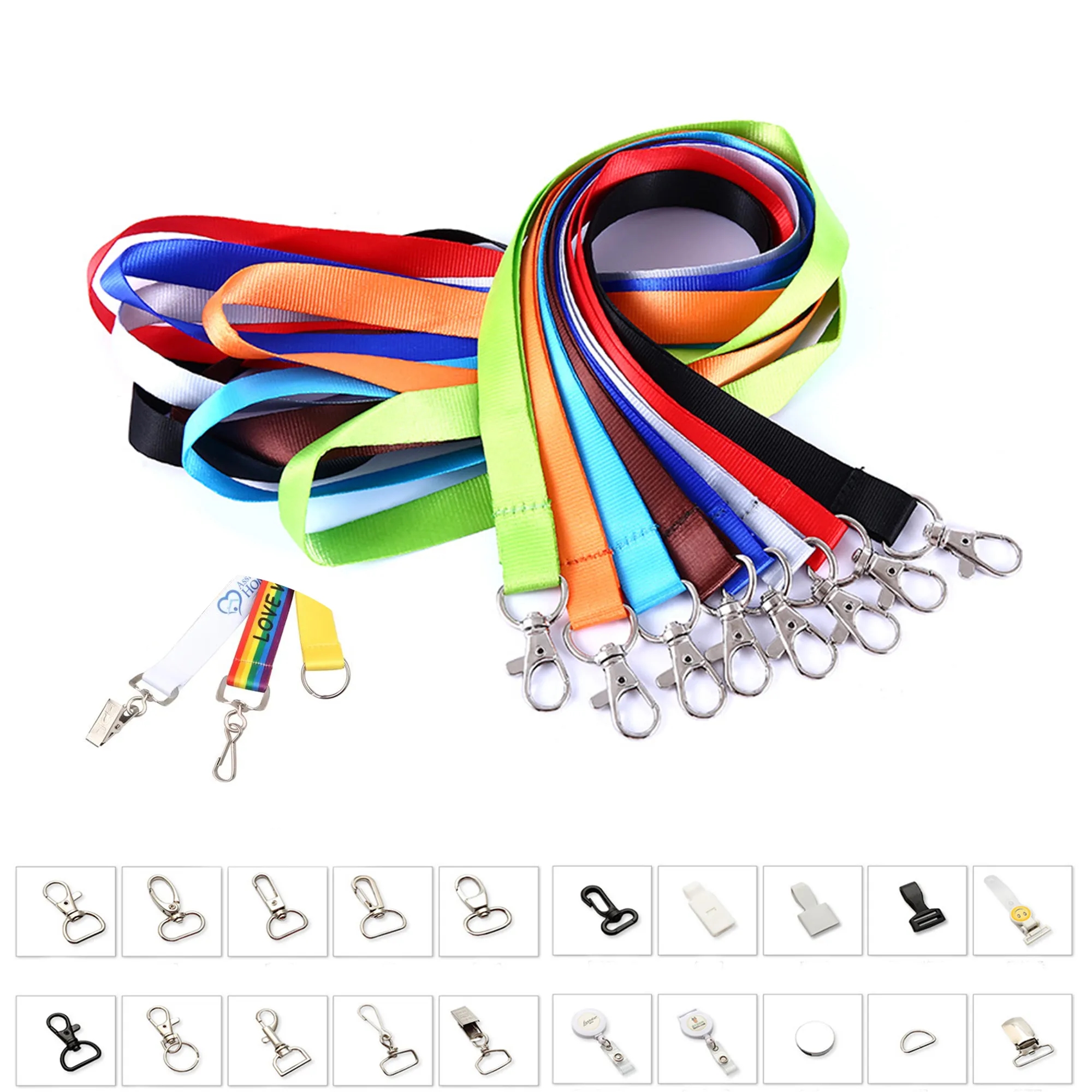 3/4" Dye Sublimation Custom Color Lanyard