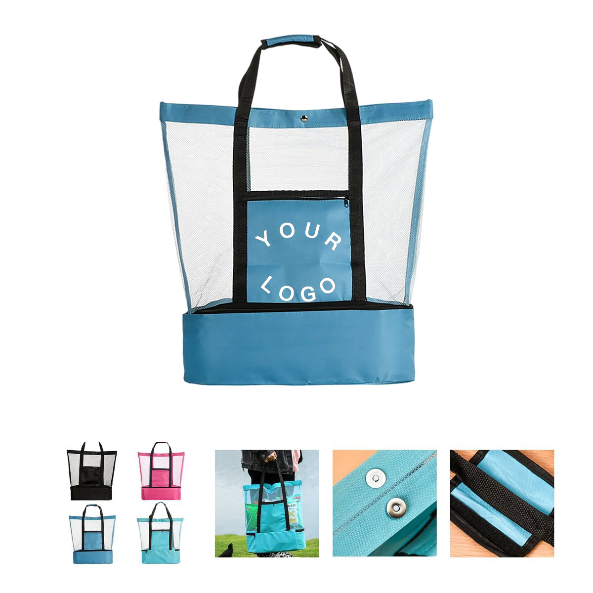 Large Capacity Cooler Tote Bag for Beach and Picnic 2