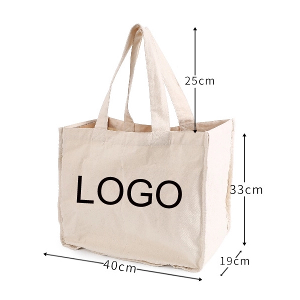Reusable Canvas Grocery Bags, Inside Sleeves 4