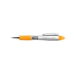 Silver Barrel Pen With Highlighter 5
