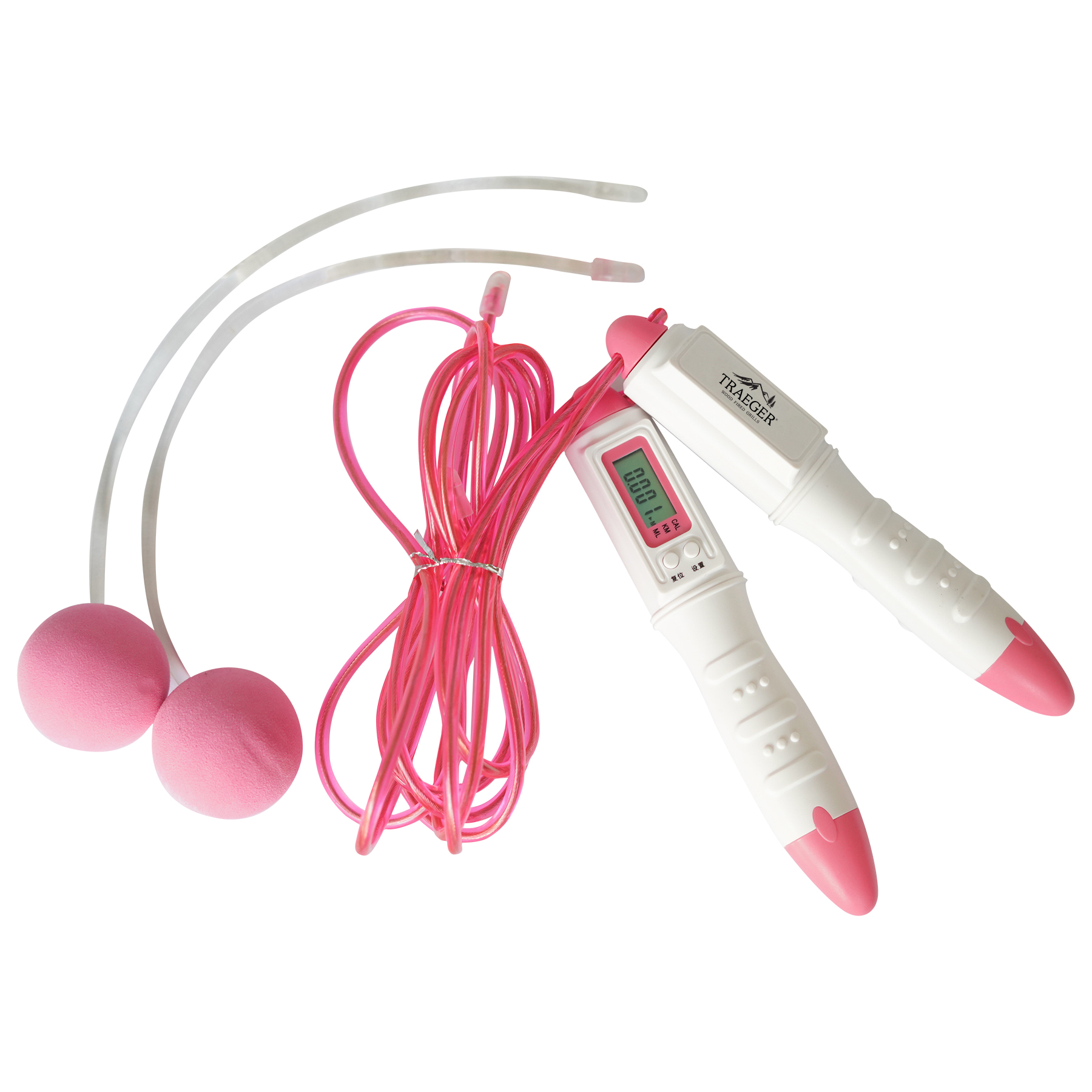 Jump Rope With Counter On Handles And Cordless Attachments 3