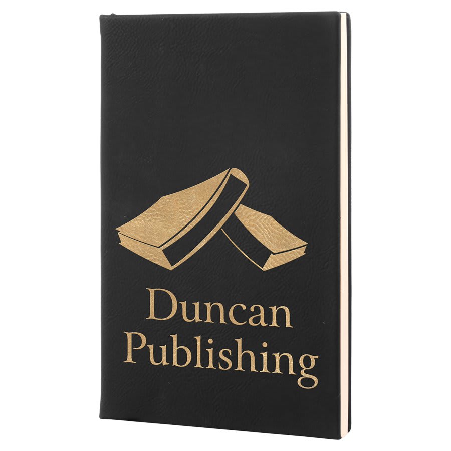 5.25" X 8.25" Laserable Leatherette Journal With Lined Notepad 17