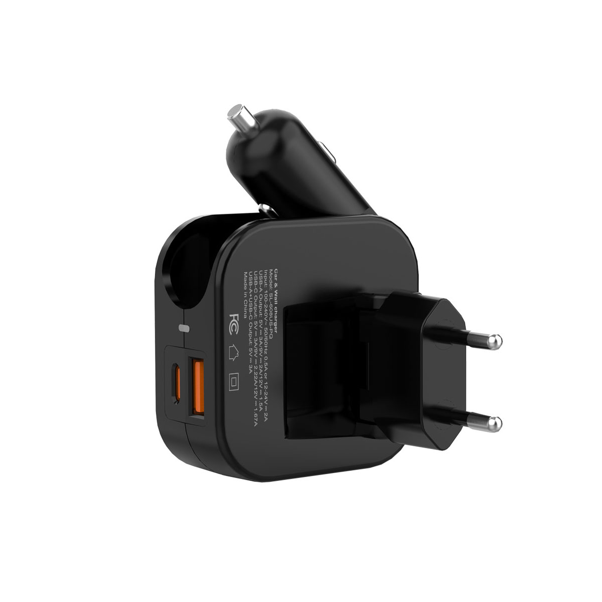 2 in 1 Car And Wall Rapid Charger 3