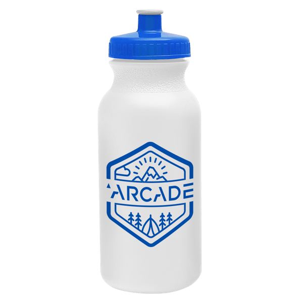 Circuit 20oz Bike Bottle - White w/Push-Pull Lid 73