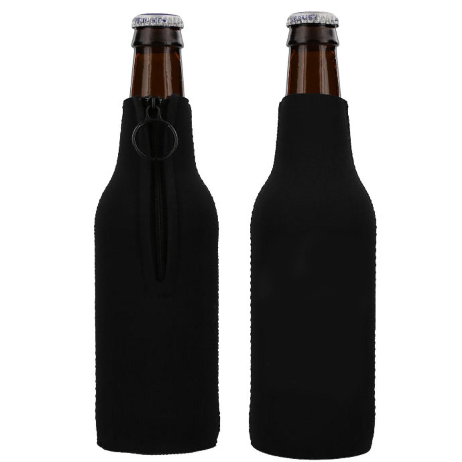 Neoprene 12 OZ. Bottle Cooler w/Zipper, custom koozie with logo imprint 5