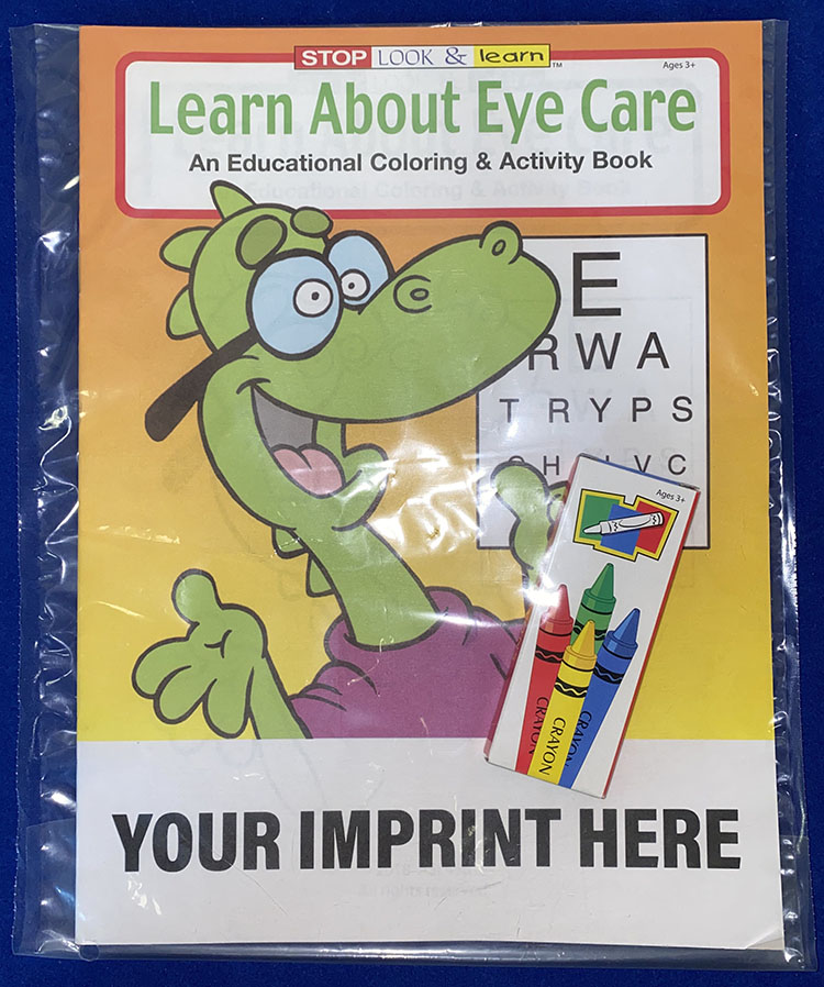 COLORING SET - Learn About Eye Care Coloring Book Fun Pack 3