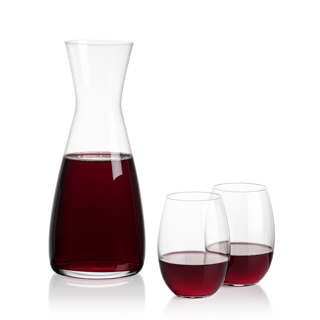 Portofino Carafe & Carlita Stemless Wine 7