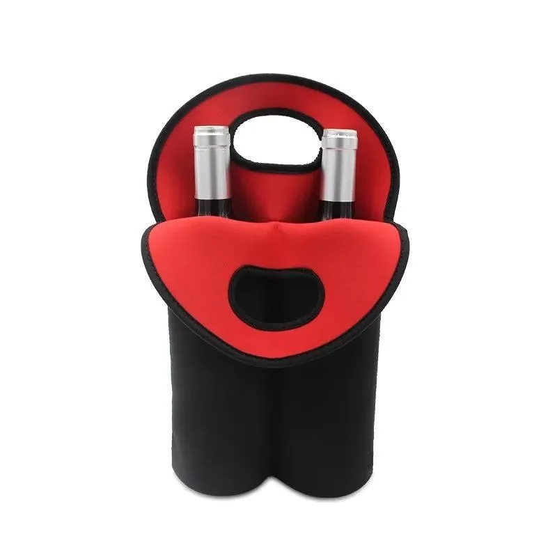Insulated Neoprene Wine Carrier Tote Bag 8