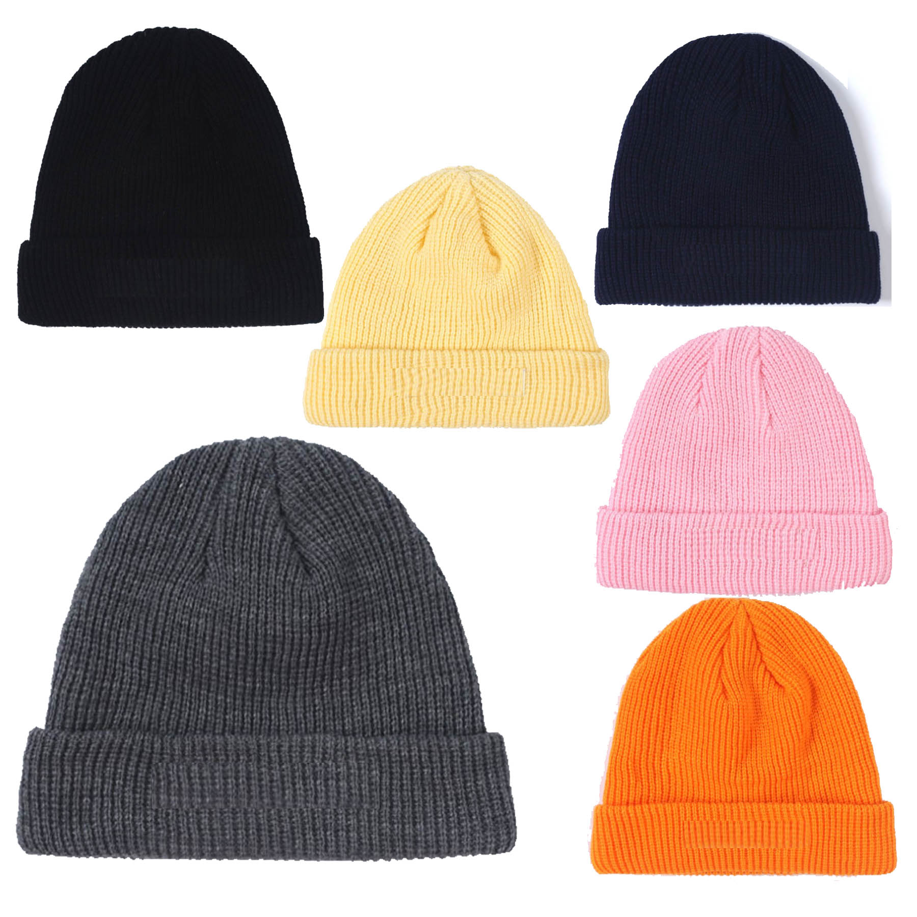 Acrylic Rib Knit Beanie with Cuff 2