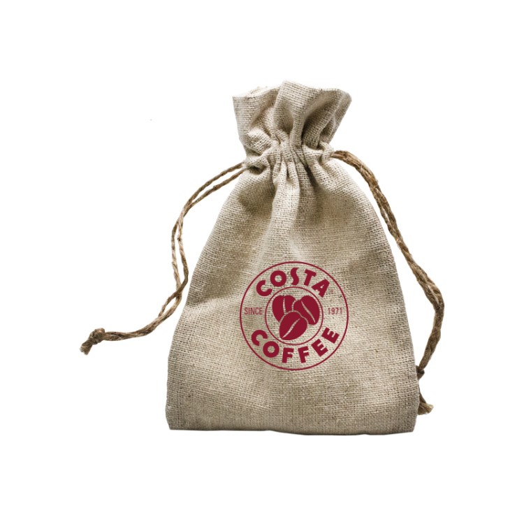 Natural Linen Bag with Hemp Cord 2
